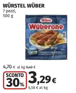 Coop Würstel WÜBER offerta