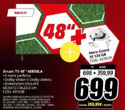 MediaWorld LG Smart TV 48" 48B56LA offerta