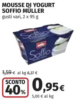 Coop Mousse di yogurt soffio MÜLLER offerta