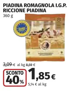 Coop Piadina romagnola i.g.p. RICCIONE PIADINA offerta