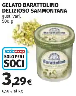 Coop Gelato barattolino delizioso SAMMONTANA offerta