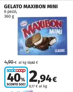 Coop Gelato MAXIBON MINI offerta
