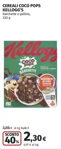 Coop Cereali coco pops KELLOGG'S offerta