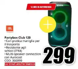 MediaWorld JBL Partybox Club 120 offerta