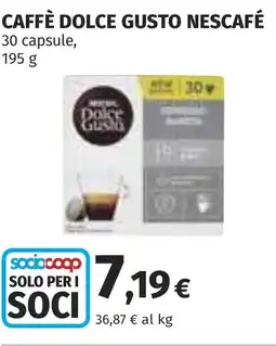 Coop Caffè dolce gusto NESCAFÉ offerta