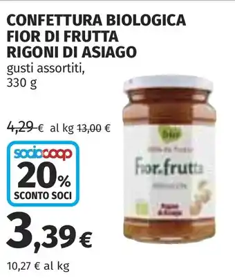 Confettura biologica fior di frutta RIGONI DI ASIAGO