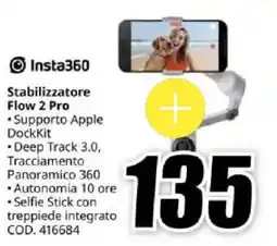 MediaWorld Insta360 Stabilizzatore Flow 2 Pro offerta