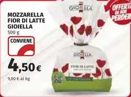 Coop Mozzarella fior di latte GIOIELLA offerta