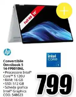 MediaWorld hp Convertibile Omnibook 5 14-FP0010NL offerta
