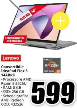 MediaWorld Lenovo Convertibile IdeaPad Flex 5 14ABR8 offerta