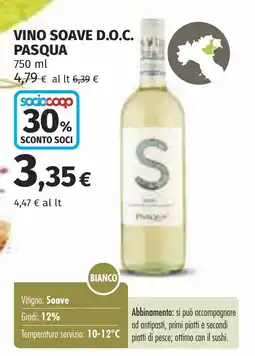 Coop Vino soave D.O.C. PASQUA offerta