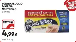 Coop Tonno all'olio di oliva NOSTROMO offerta