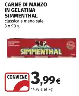 Coop Carne di manzo in gelatina SIMMENTHAL offerta