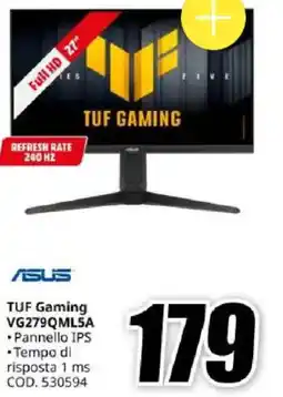 MediaWorld ASUS TUF Gaming VG279QML5A offerta