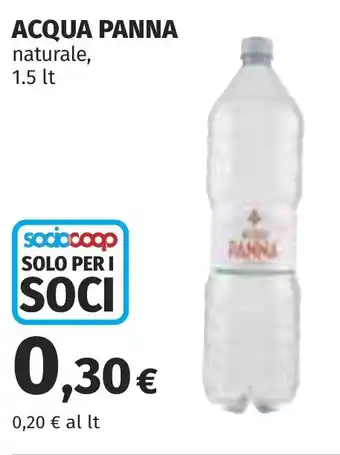 Coop Acqua panna naturale offerta