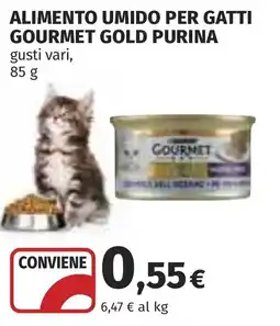 Coop Alimento umido per gatti gourmet gold PURINA offerta