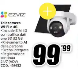 MediaWorld EZVIZ Telecamera Wi-Fi e 4G offerta