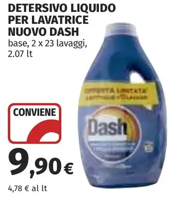 Coop Detersivo liquido per lavatrice nuovo DASH offerta