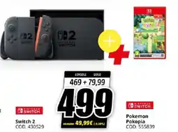 MediaWorld Switch 2 + Pokemon Pokopia offerta