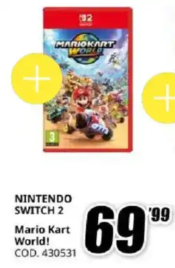 MediaWorld Nintendo switch 2 mario kart world! offerta