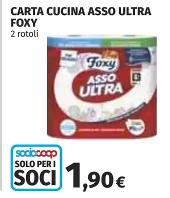 Coop Carta cucina asso ultra FOXY offerta