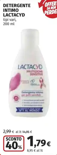 Coop Detergente intimo LACTACYD offerta