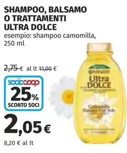 Coop Shampoo, balsamo o trattamenti ULTRA DOLCE offerta