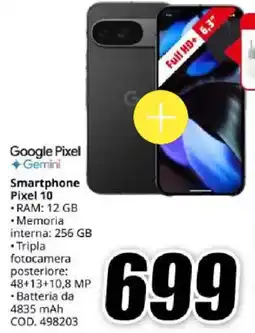 MediaWorld Google Smartphone Pixel 10 offerta