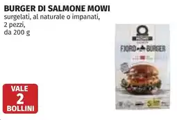 Coop Burger di salmone MOWI offerta