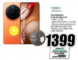 MediaWorld oppo Smartphone Find X9 Ultra 5G offerta