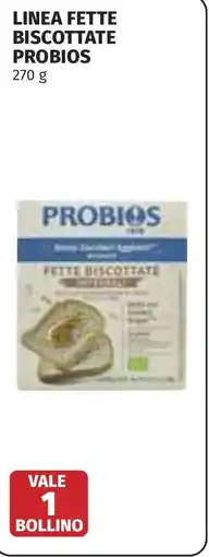 Coop Linea fette biscottate PROBIOS offerta