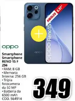 MediaWorld oppo Smartphone Smartphone Reno 15 F 256 offerta