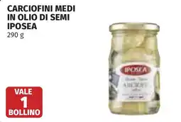 Coop Carciofini medi in olio di semi IPOSEA offerta