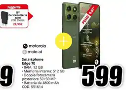 MediaWorld motorola Smartphone Edge 70 offerta