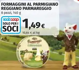 Coop Formaggini al parmigiano reggiano PARMAREGGIO offerta