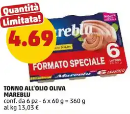 PENNY Tonno all'olio oliva MAREBLU offerta