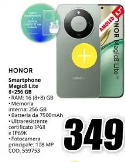 MediaWorld HONOR Smartphone Magic8 Lite 8+256 GB offerta