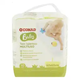 Spazio Conad TELO IGIENICO MULTIUSO CONAD BABY offerta