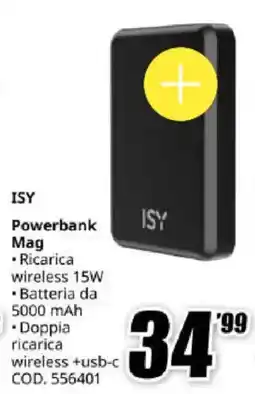MediaWorld ISY Powerbank Mag offerta