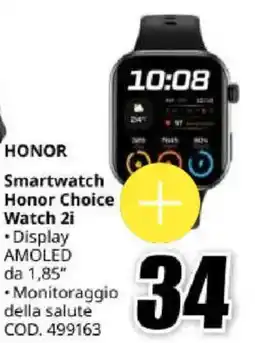 MediaWorld HONOR Smartwatch Honor Choice Watch 2i offerta