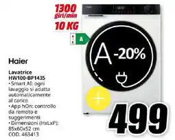 MediaWorld Haier Lavatrice HW100-BP1435 offerta