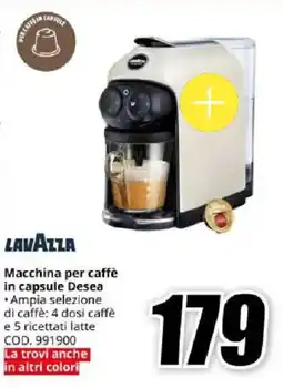 MediaWorld LAVAZZA Macchina per caffè in capsule Desea offerta