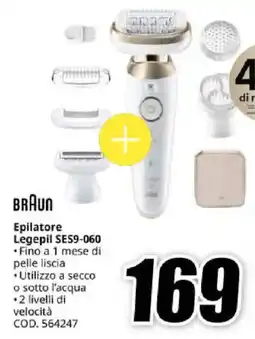 MediaWorld BRAUN Epilatore Legepil SES9-060 offerta