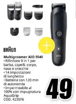 MediaWorld BRAUN Multigroomer AIO 5540 offerta
