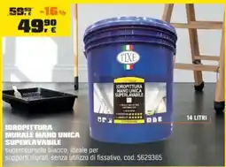 OBI TIXE Idropittura murale mand unica superlavabile offerta