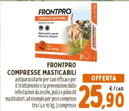 Spazio Conad Frontpro compresse masticabili offerta