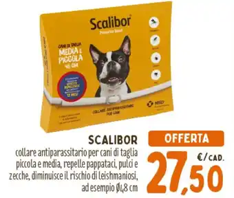 Scalibor collare antiparassitario per cani di taglia piccola e media