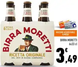 Conad Birra moretti offerta