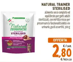 Spazio Conad Natural trainer sterilised offerta