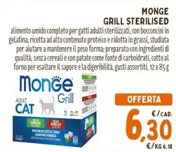 Spazio Conad Monge grill sterilised offerta